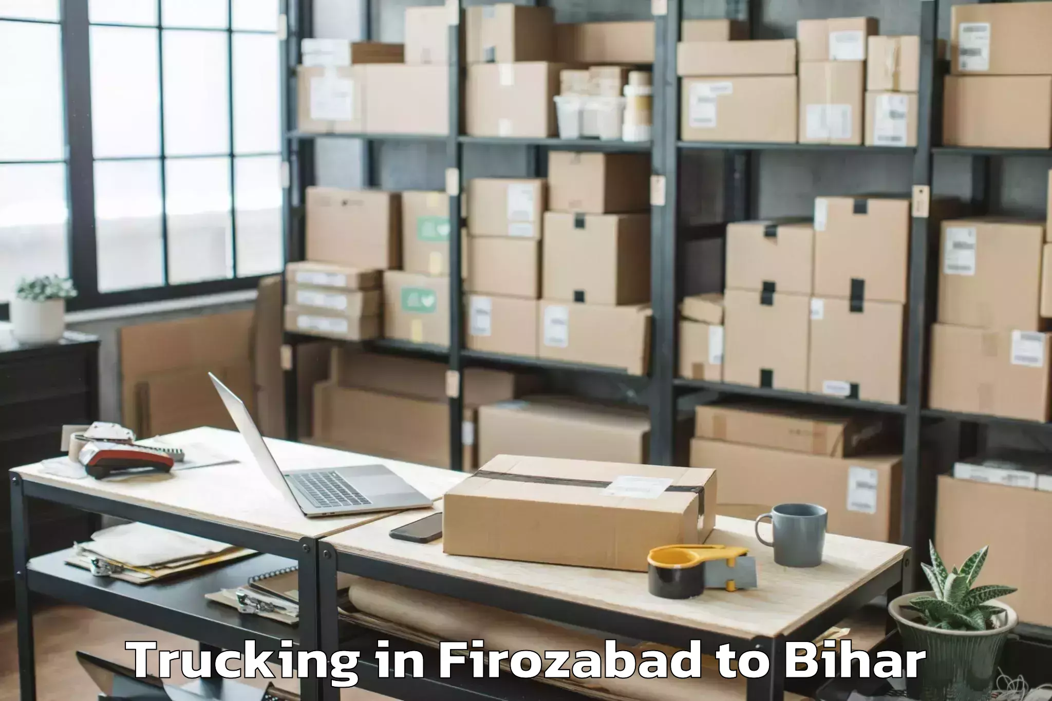 Professional Firozabad to Biraul Trucking